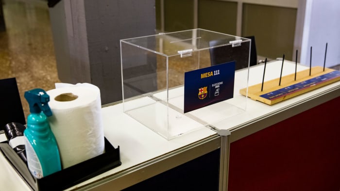 A ballot box for Barcelona's presidential elections